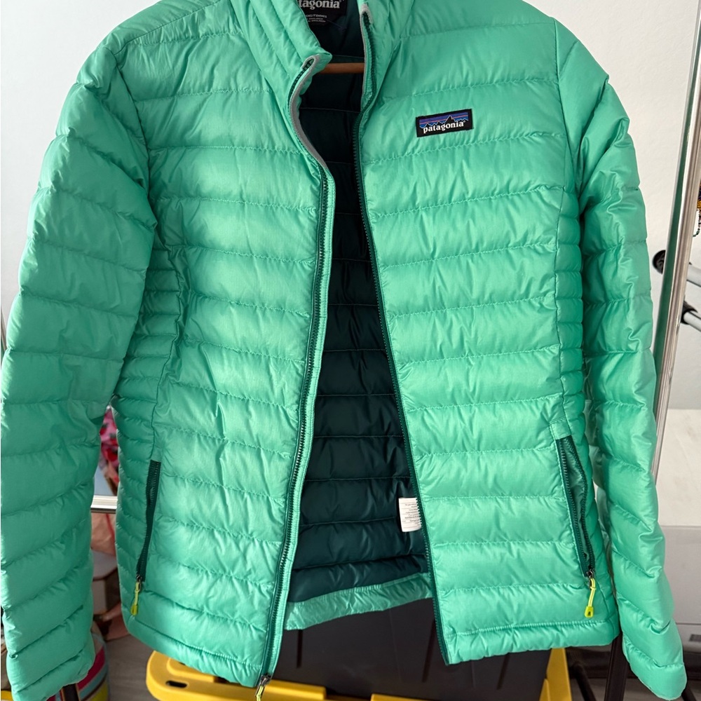 Patagonia Teal Puffer Jacket